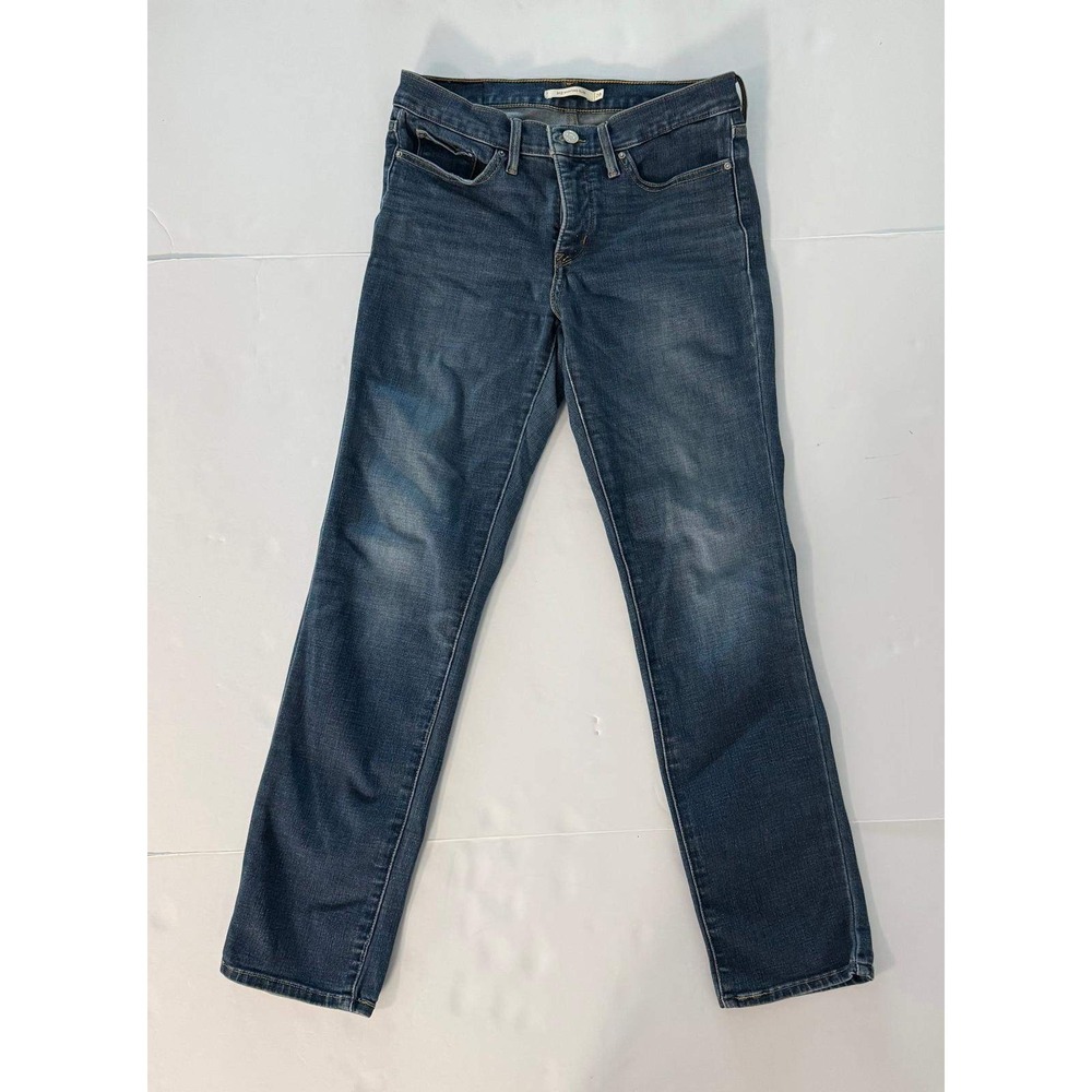 Levis 312 Shaping Slim Jeans Womens 28x32 Medium Wash Blue Denim Mid Rise - Picture 4 of 16
